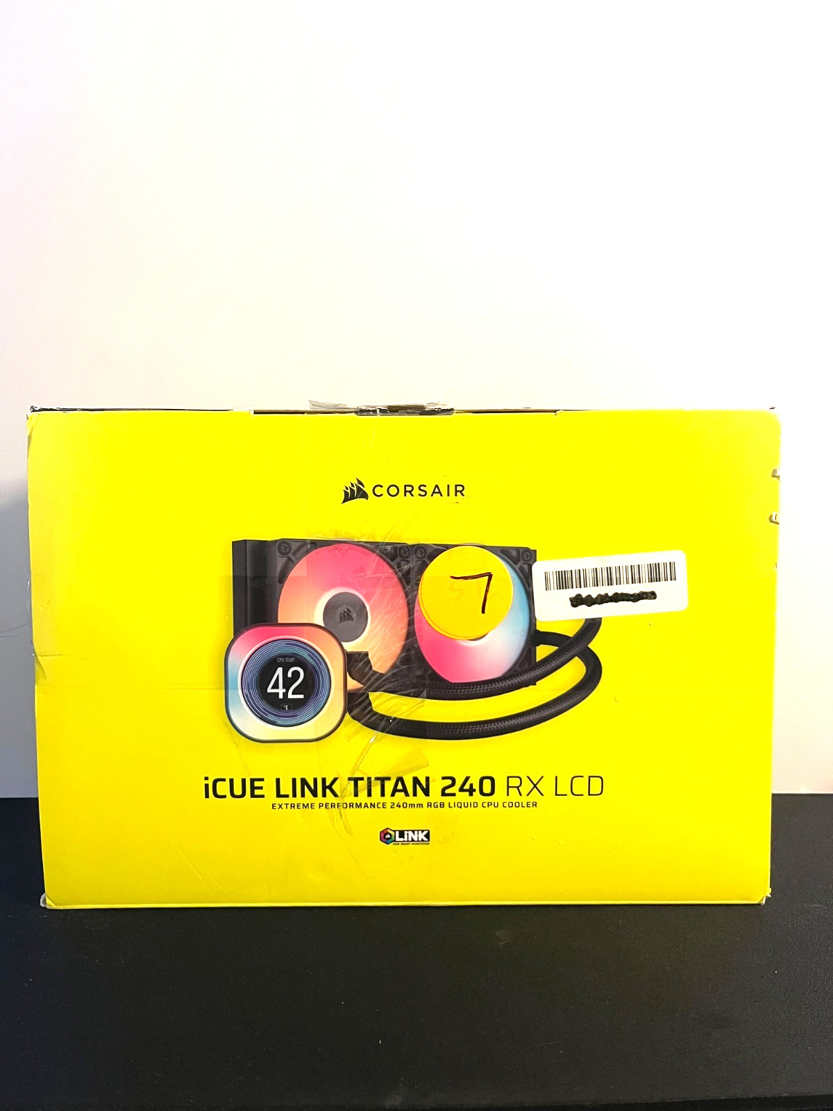 CORSAIR iCUE Link Titan 240 RX LCD Liquid CPU Cooler – 240mm AIO – Black