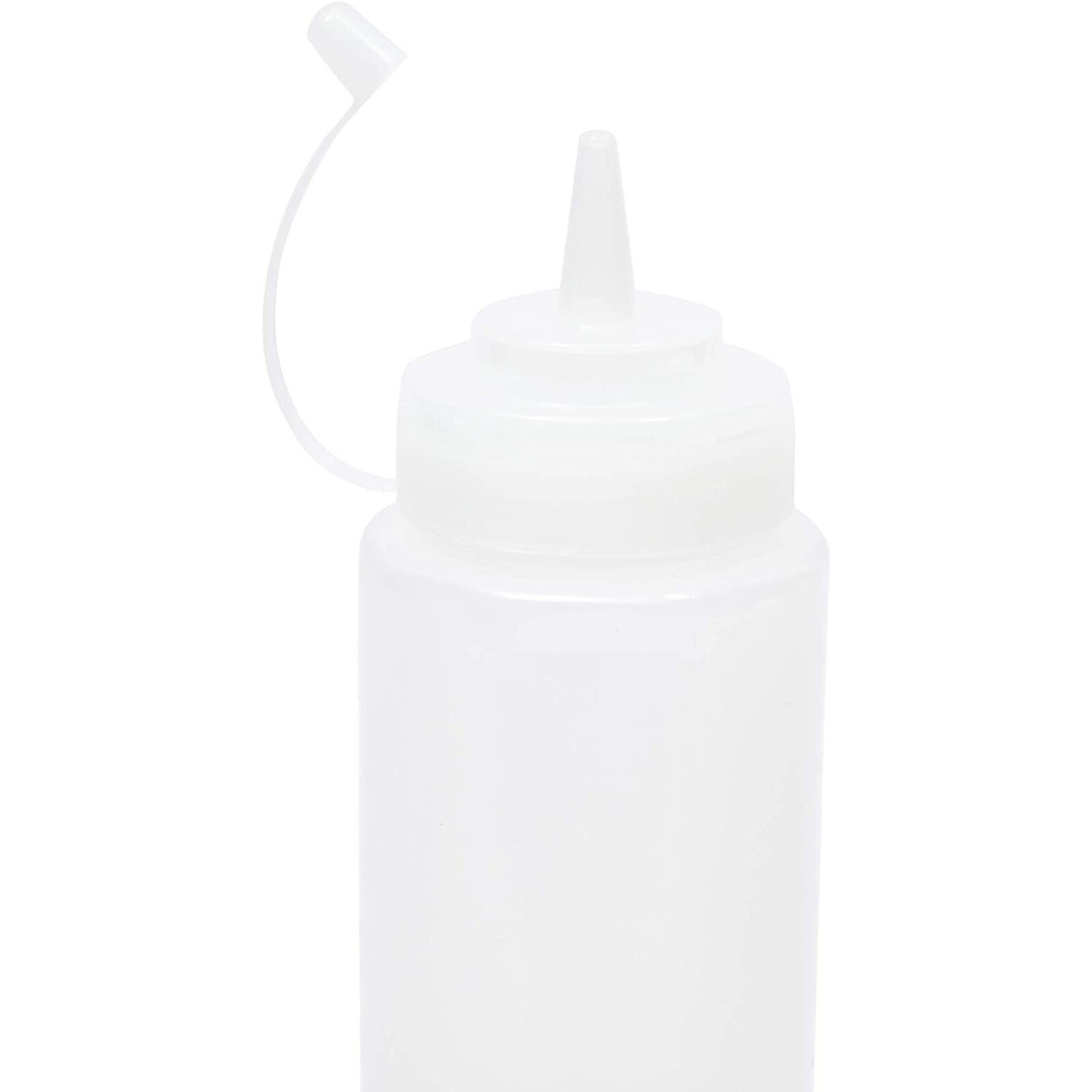 6 Pack 24 oz Plastic Condiment Squeeze Bottles with Caps for Sauces, Ketchup