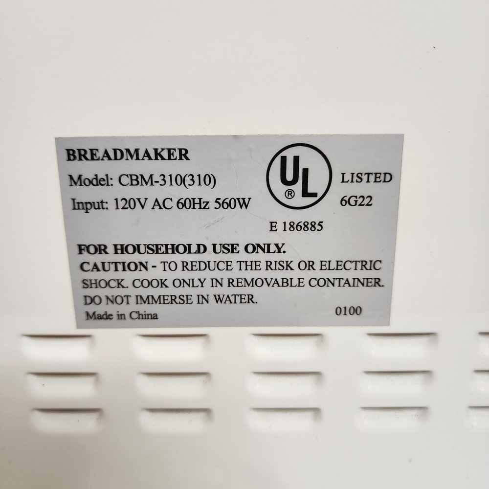 Magic Chef Automatic Bread Maker Machine Model CBM-310