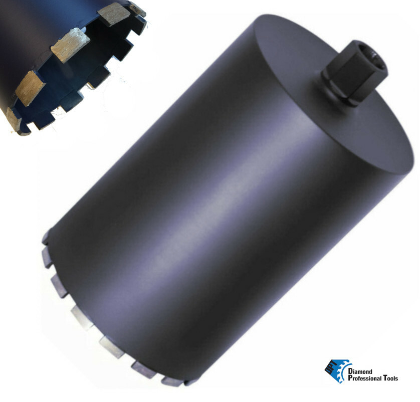 8" Diamond Core Drill Bit for Concrete Asphalt Blocks Bricks 1-1/4"-7 Threads