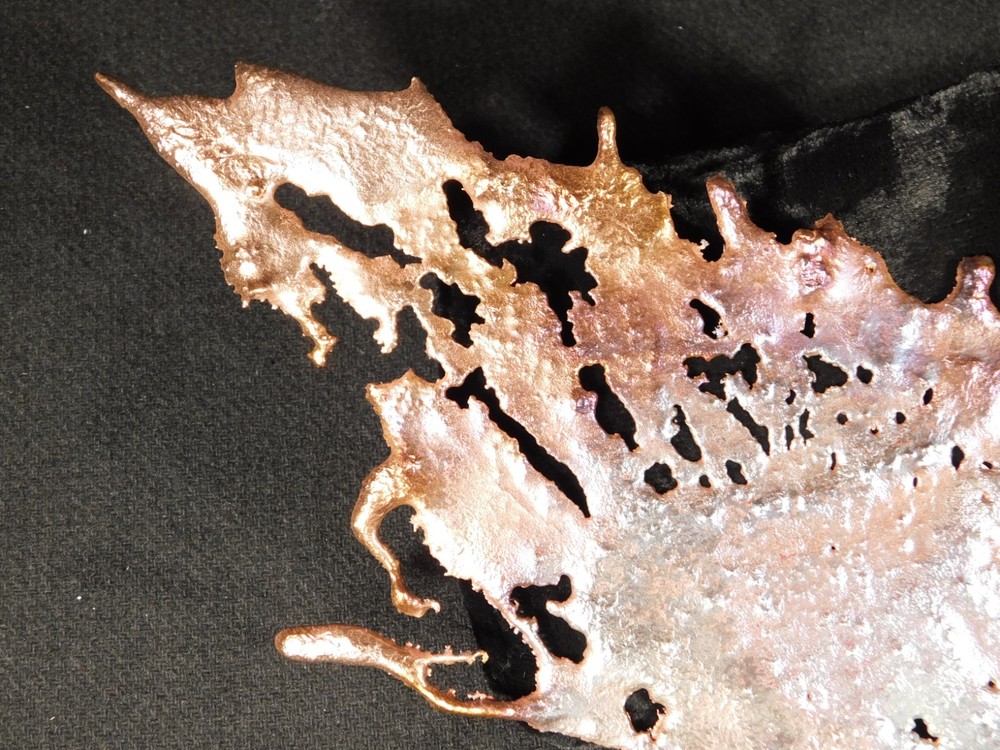 Big! Bright Solid Solid COPPER Splash ART Sculpture Arizona 161gr
