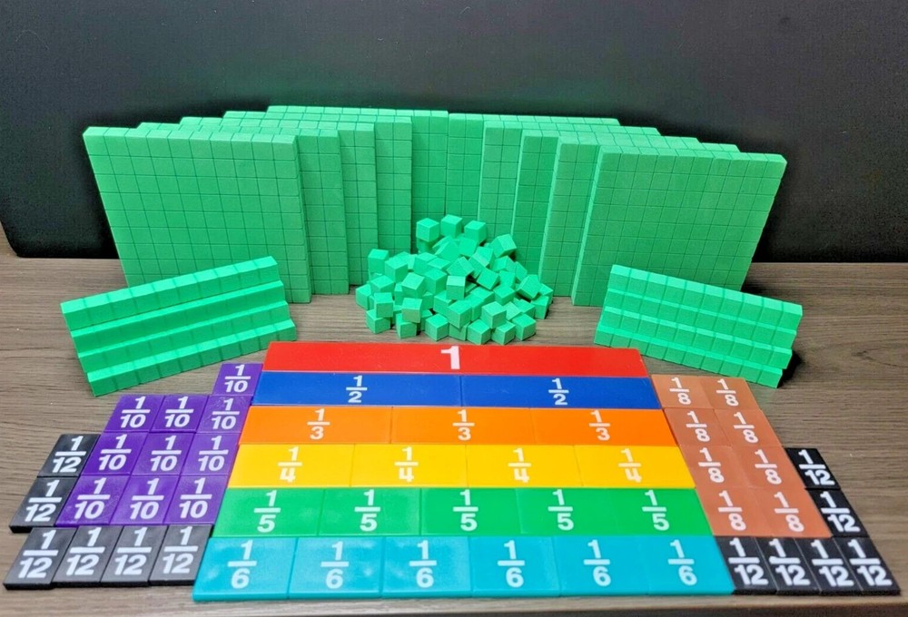 Hand2Mind Math Manipulative Foam Blocks And Learning Tool Lot