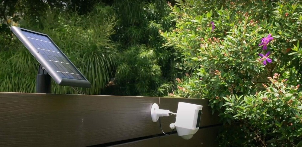 Wasserstein Solar Panel Compatible with Ring Spotlight Cam Battery- Black 3 Pack