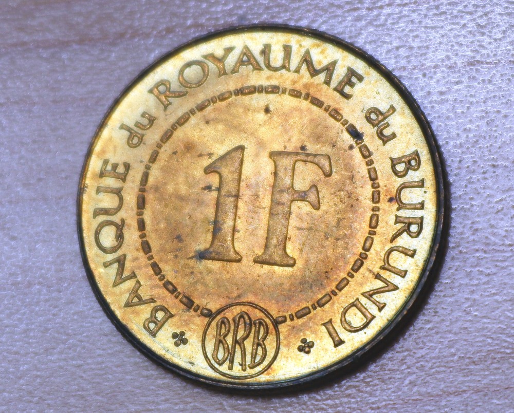 1965 Burundu 1 Franc