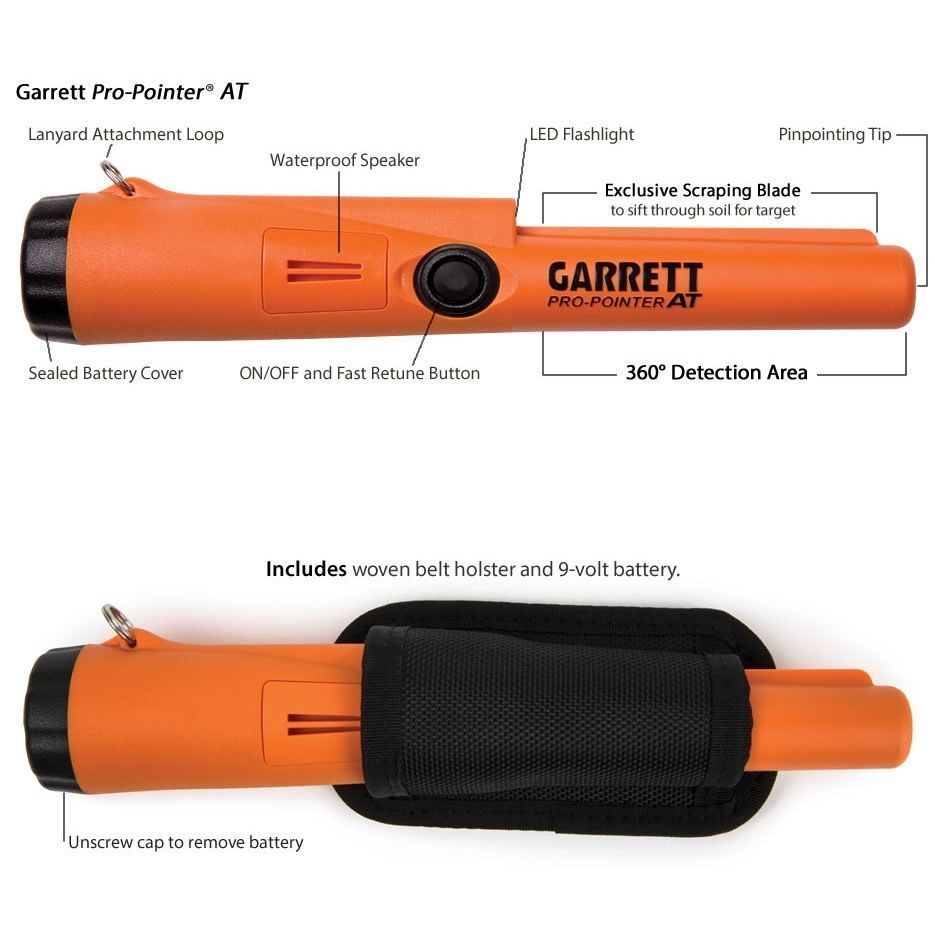 Garrett Propointer AT Underwater Pinpointer with Holster & Battery GENUINE