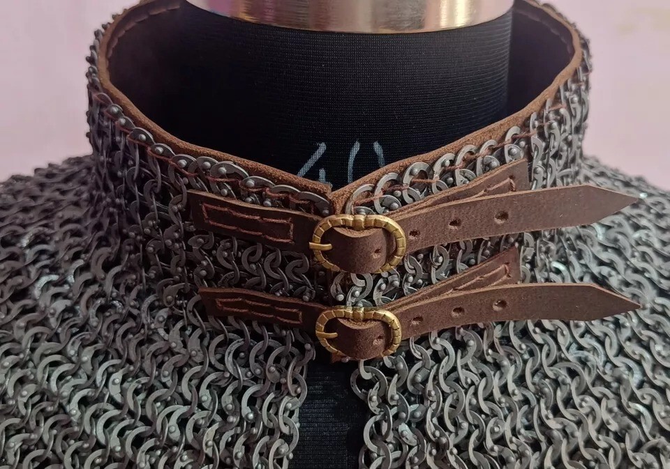Chainmaile Avantail, 9mm Flat Riveted With Solid Rings Chainmail Avantail, Easte