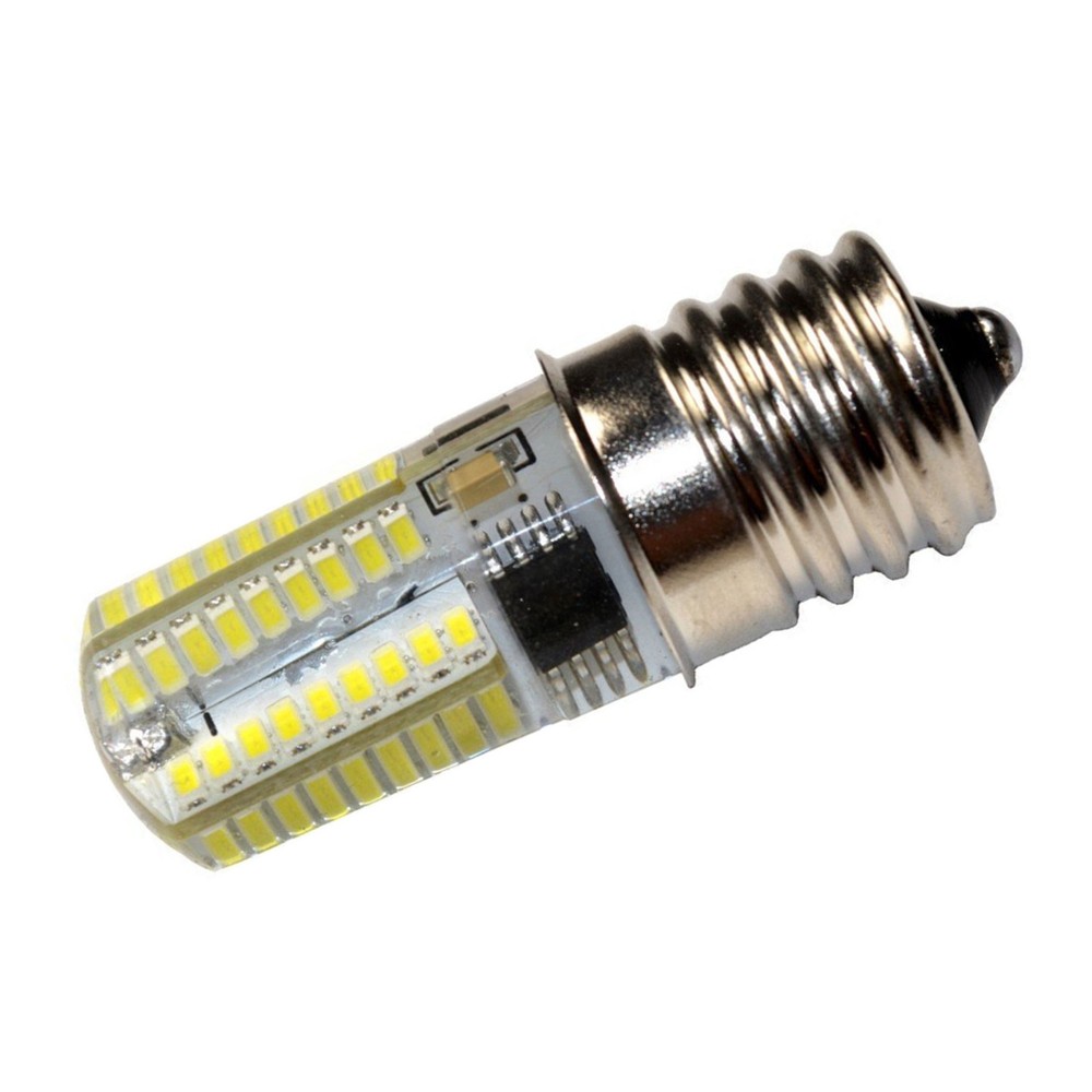 4-Pack E17 Base Silicone Crystal LED Bulb Cool White for GE Microwave Light