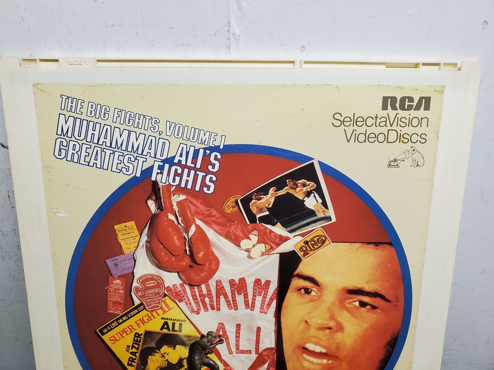Vtg RCA SelectaVision VideoDiscs Capacitance Muhammad Ali's Greatest Fights Disc