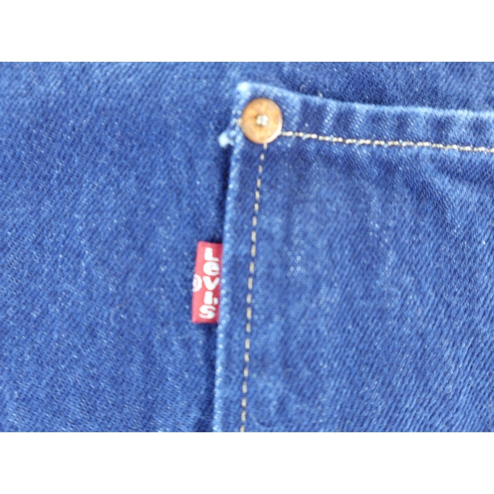 Levi Strauss Co Denim Work Apron Blue Adjustable Straps Double Bib Pockets