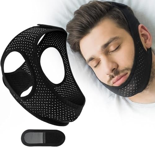 Comfortable Sleep Apnea Chin Strap - Adjustable Design for Better Sleep Quality,