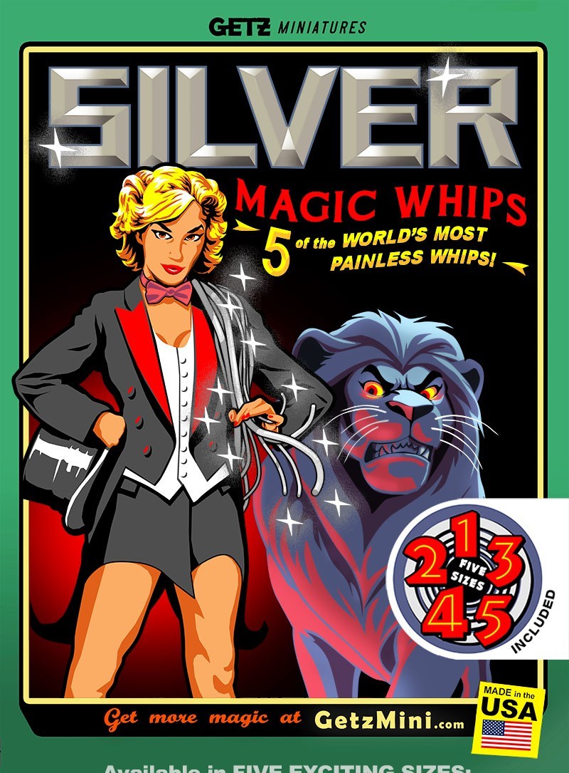 Silver Magic Whips miniature craft material (5 Sizes Pack) FREE SHIP Worldwide!