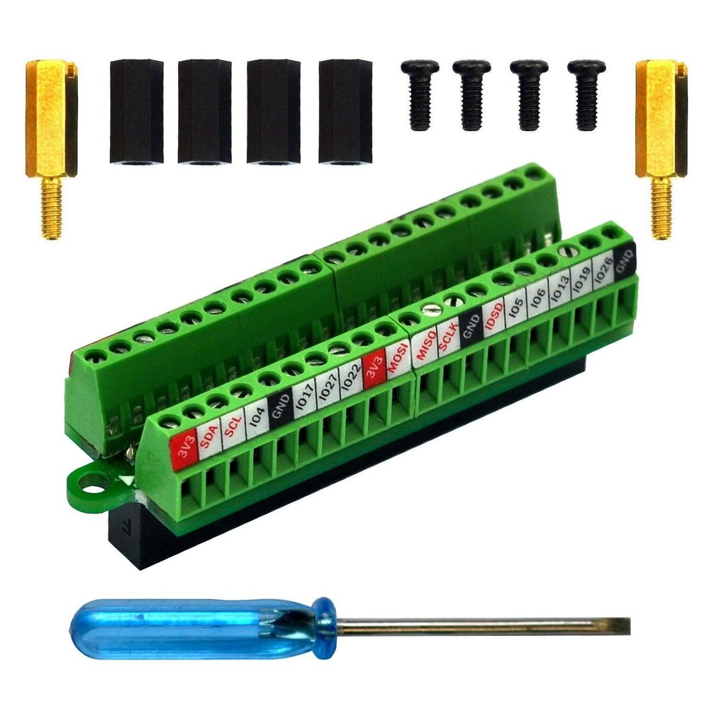 Raspberry Pi GPIO Breakout Module - 2.54mm Pitch, Durable Materials