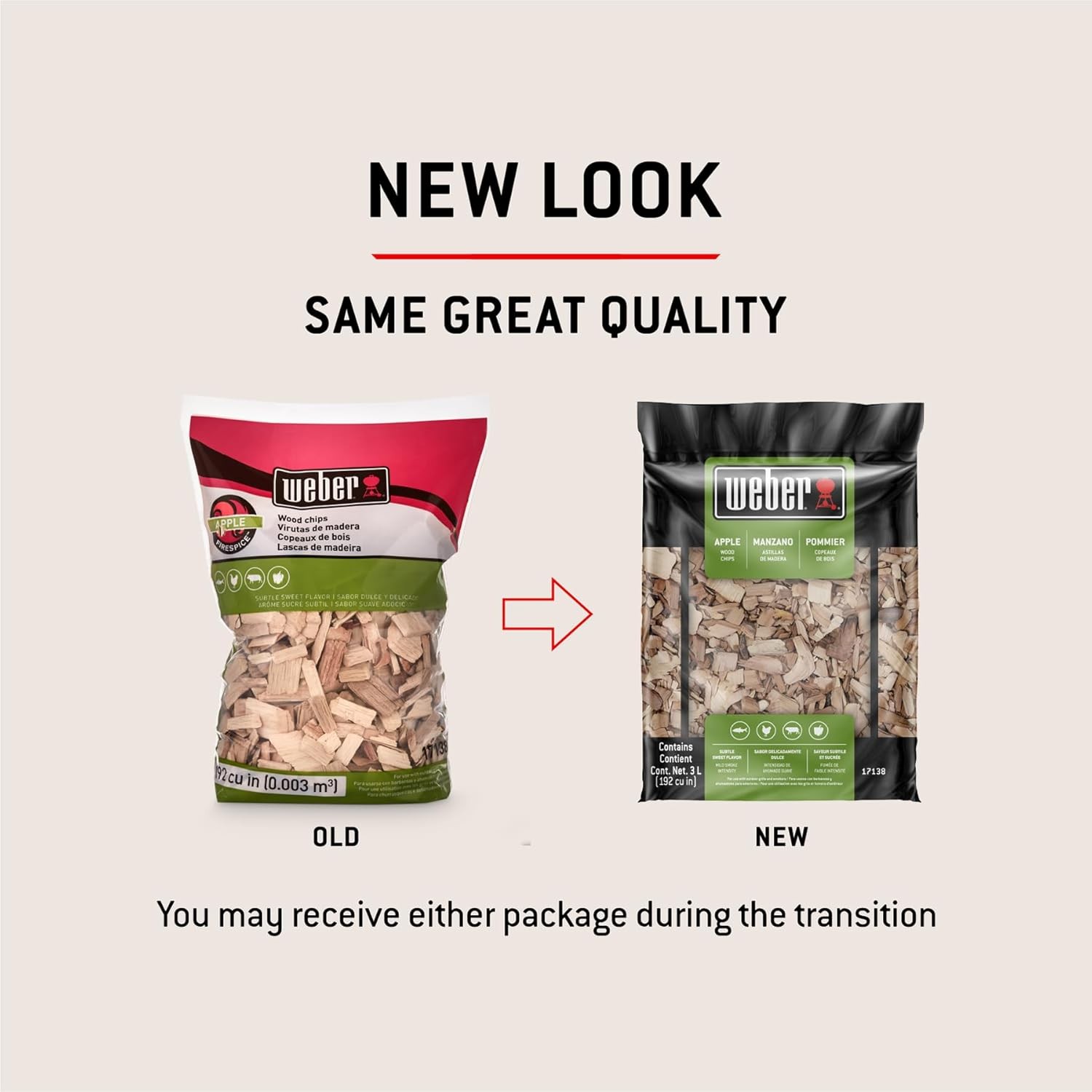 Weber Apple Wood Chips, 2 lb – Premium BBQ Smoking & Grilling Chips for Subtle