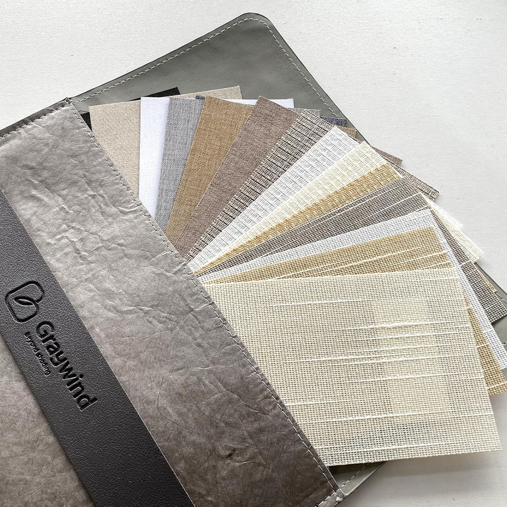 Graywind Manual Vertical Blinds Blackout & Light Filtering Fabric Samples
