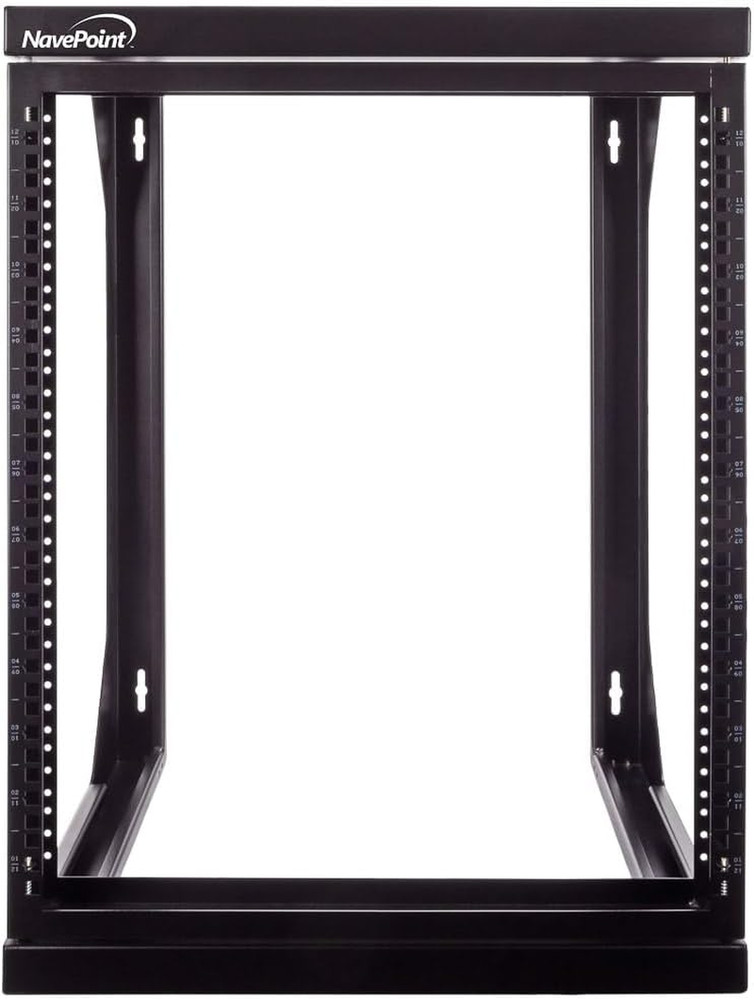 12U Open Frame Server Rack for 19" IT Network Equipment & A/V Devices, Free Stan