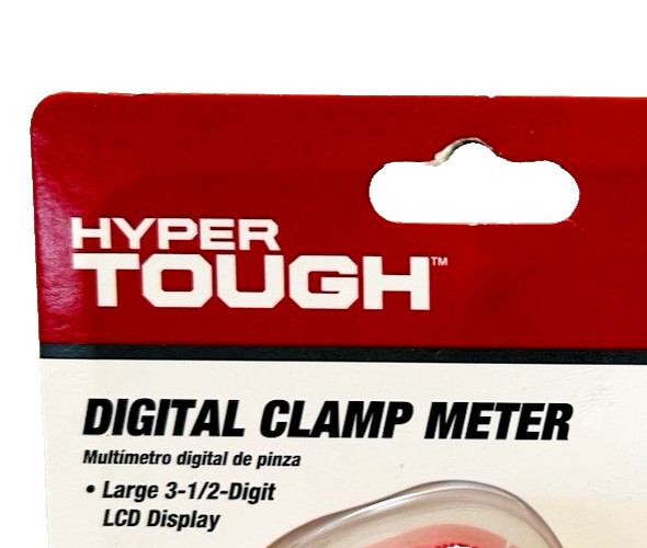 Hyper Tough Digital Clamp Meter Electrical Wire Current Tester with LCD Screen