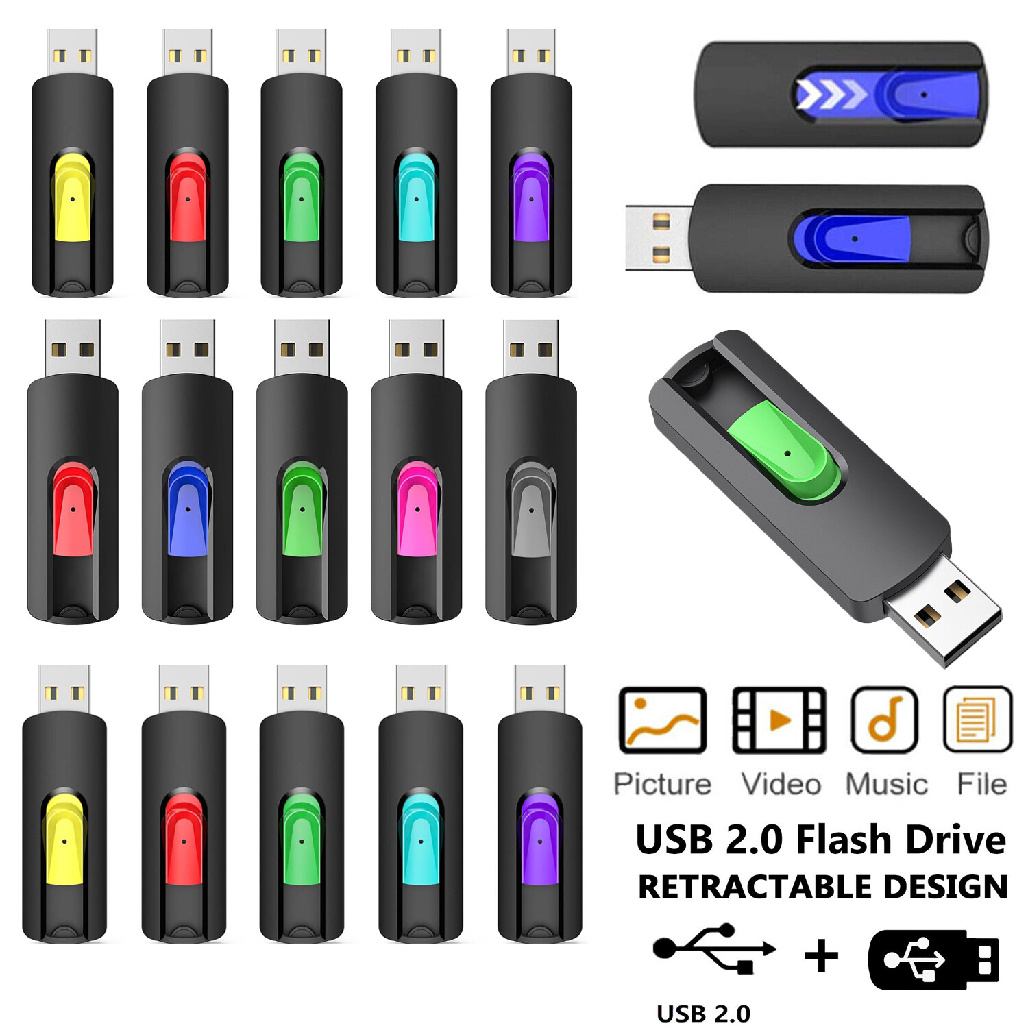 Lot USB Flash Drive Pen Drive Memory Stick 1GB, 2GB,4GB, 8GB, 32GB, 64GB 128GB