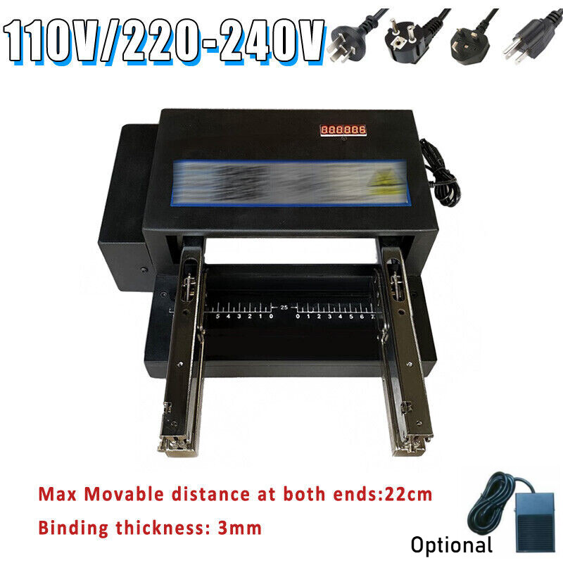 Electric Automatic Binder Double Head Stapler Multi-head Card Binding Machine