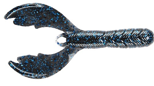 Bruiser Baits Crazy Craw - Black Blue Flake