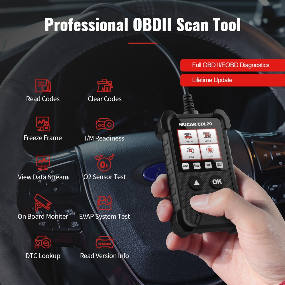 Automotive OBD2 Scanner OBD Code Reader Car Check Engine Fault Diagnostic Tool