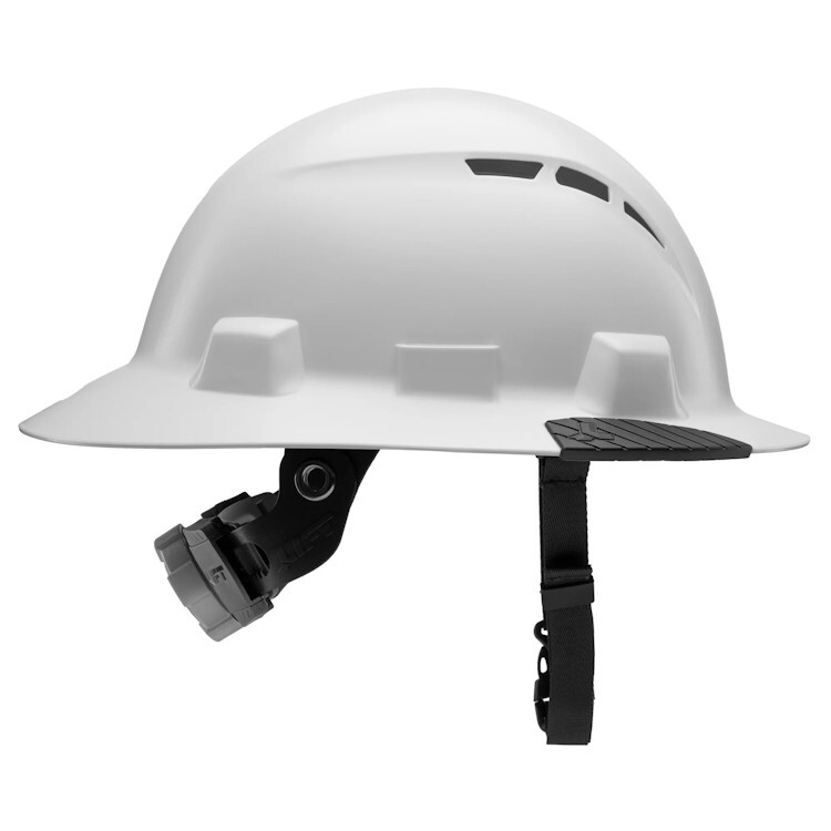 Lift Safety White iDAX HDPE White Full Brim Vented Hard Hat- Class C