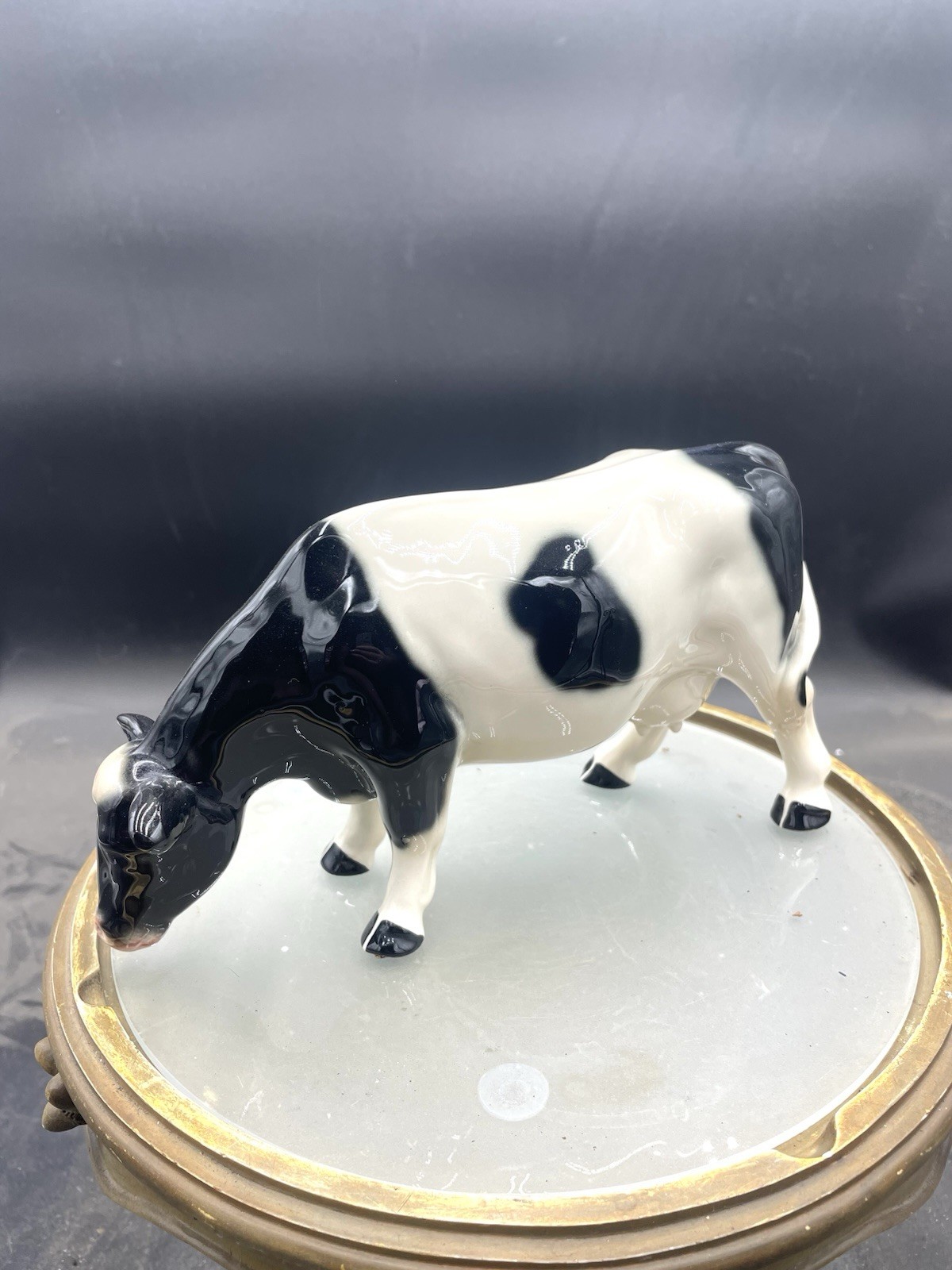 Vintage Coopercraft England 9” Ceramic Cow Figurine VG