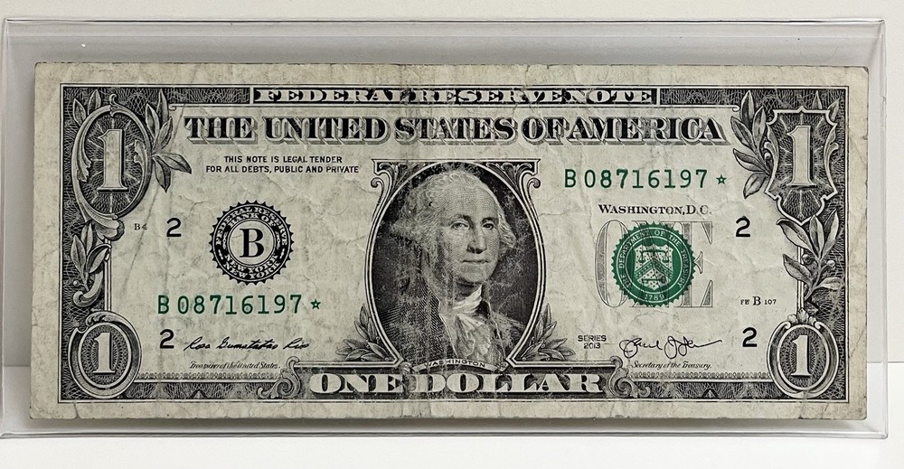 $1 2013 B Duplicate FW Star Note B08716197