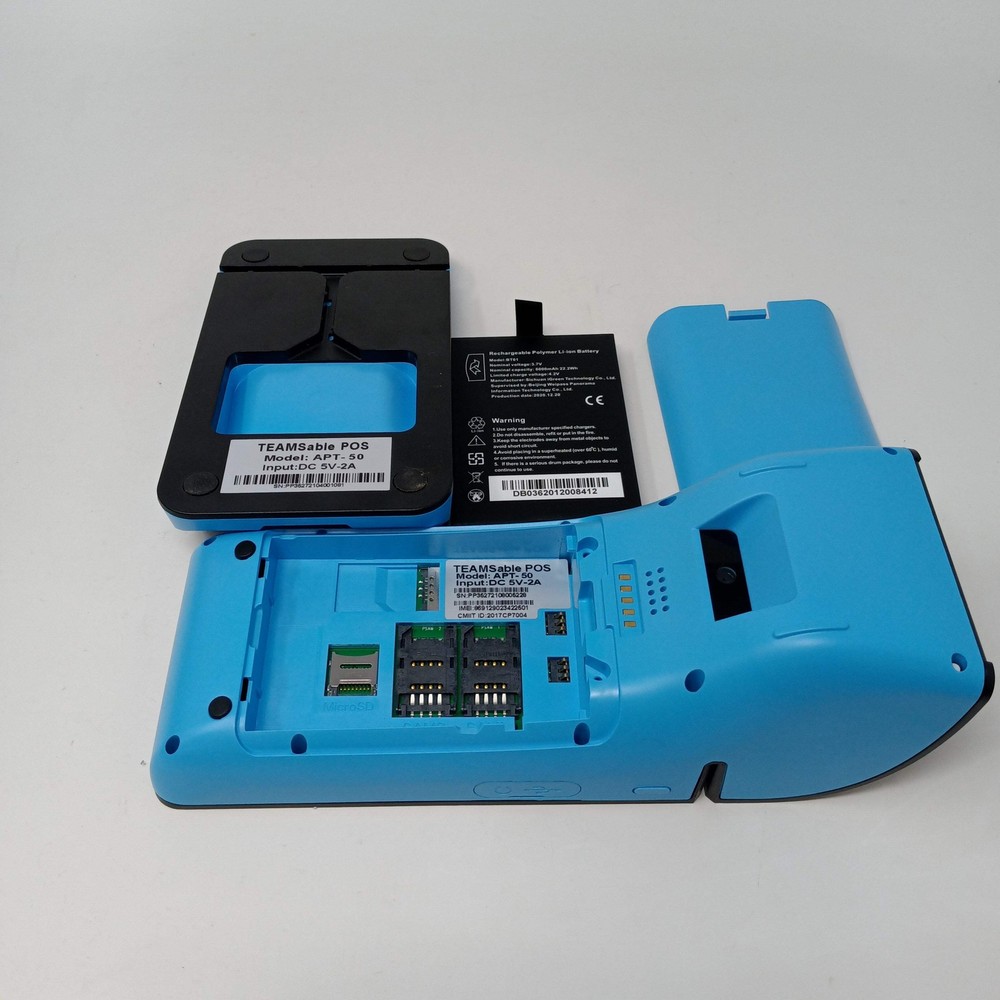 TEAMSable ATP-50 5.5" Handheld POS System with Printer and Card Reader