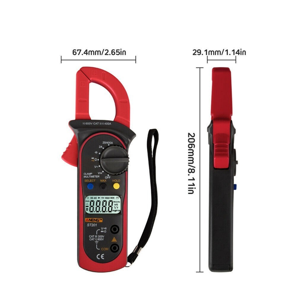 Digital Multimeter AC DC Clamp Voltmeter Ammeter Ohmmeter Volt Tester Meter