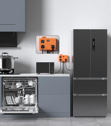 3 Outlet Refrigerator Surge Protector with Time Delay, Voltage Protector 2FT