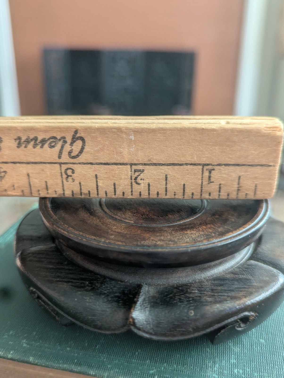 Vintage Japanese Carved Wood Display Stand Kadai for Vase or Bonsai