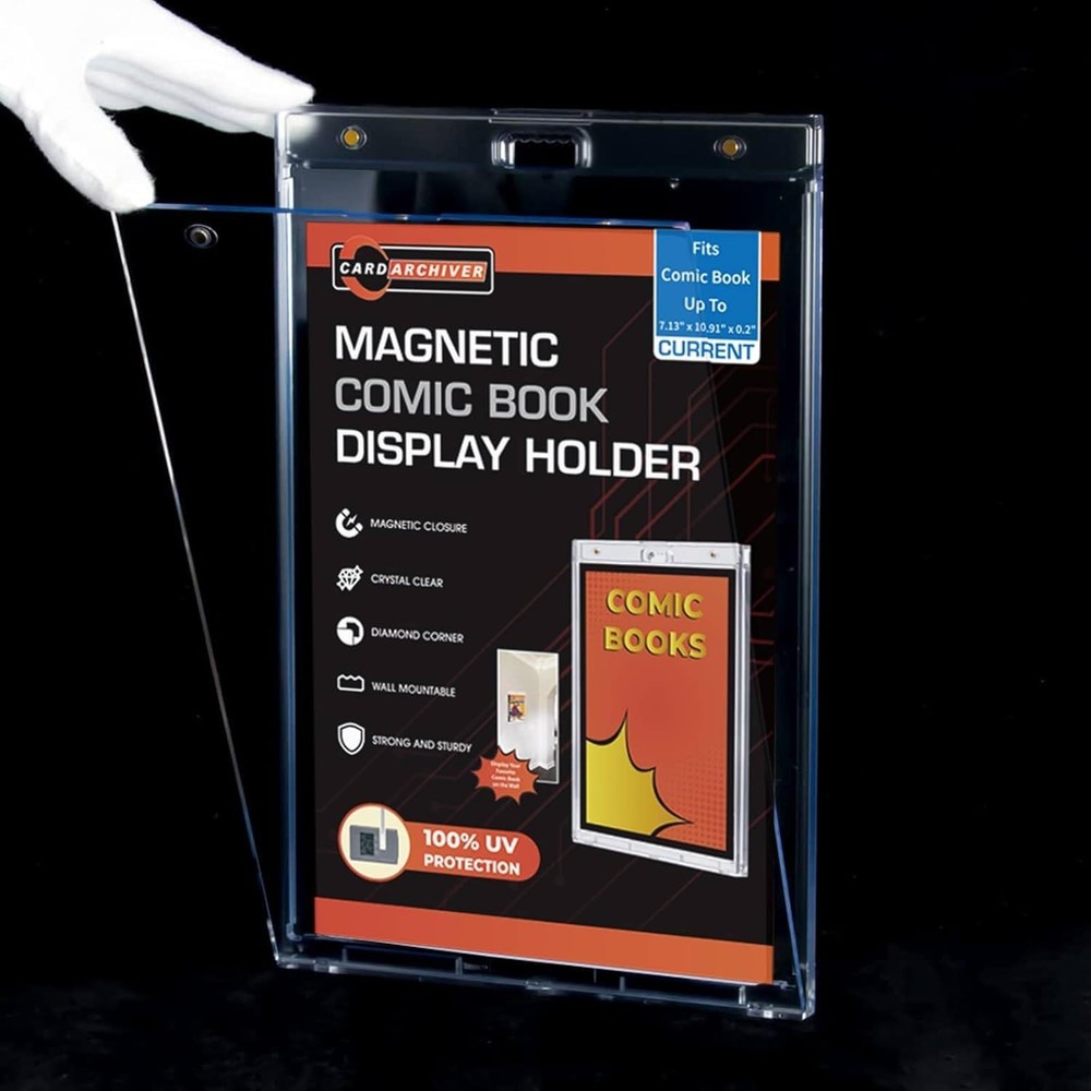 2ct Current Magnetic Display-Cases - Crystal Clear One Touch Comic-Book Holde...