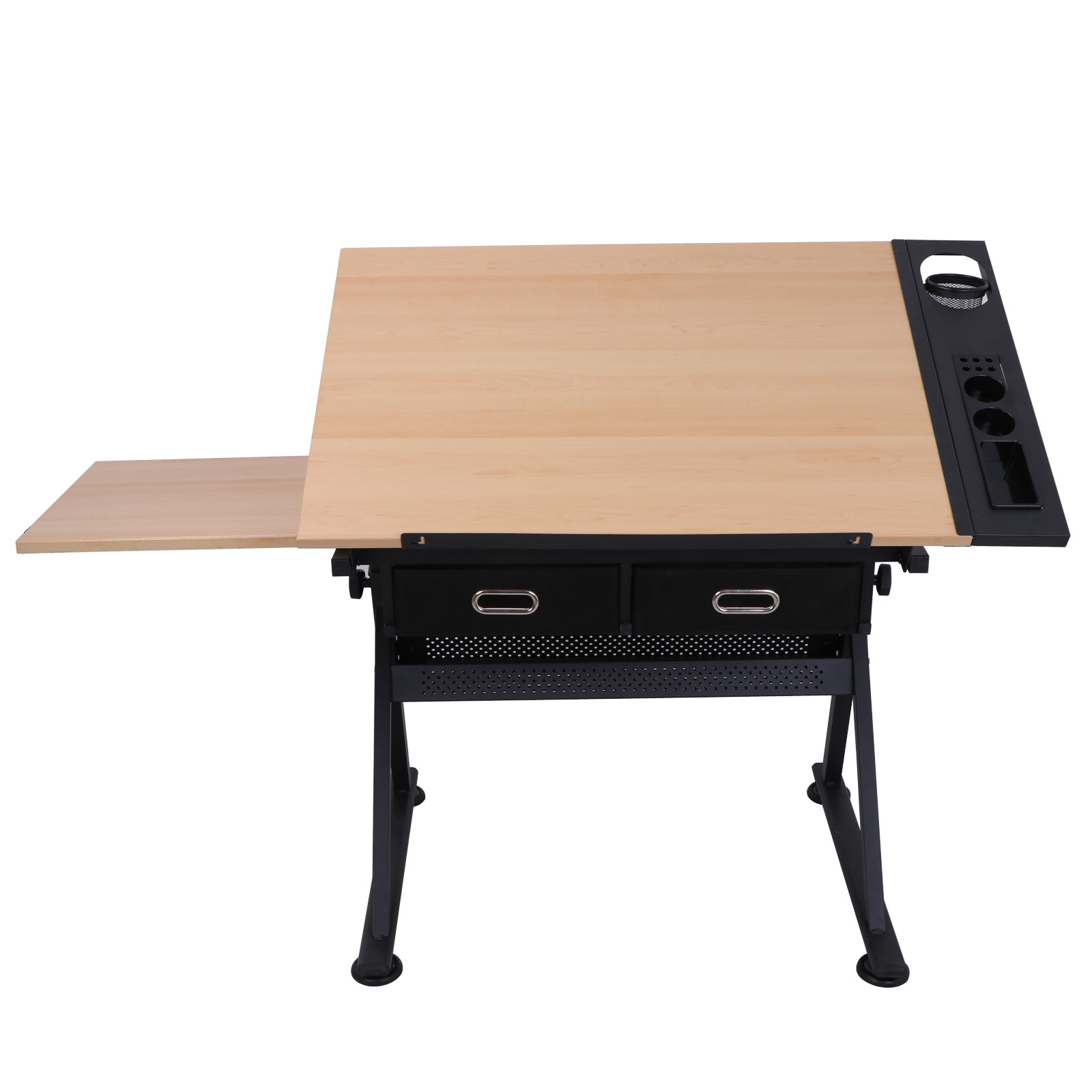 Drafting Desk Drawing Table Adjustable with Stool Arts & Crafts Creative Center