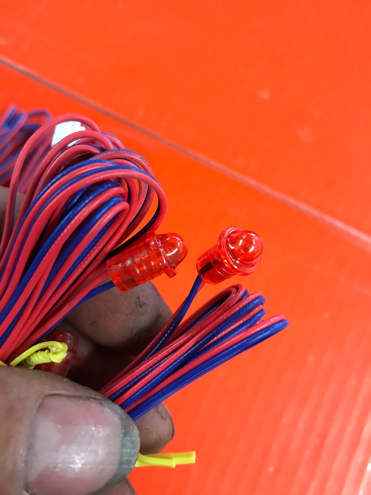 5Pcs Directed Bright RED LED Light Alarm Viper Clifford Python Avital