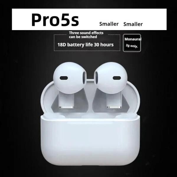 Original Earphone Super Mini Earbud Pro 5S Earbud TWS Earbud with Charging Case