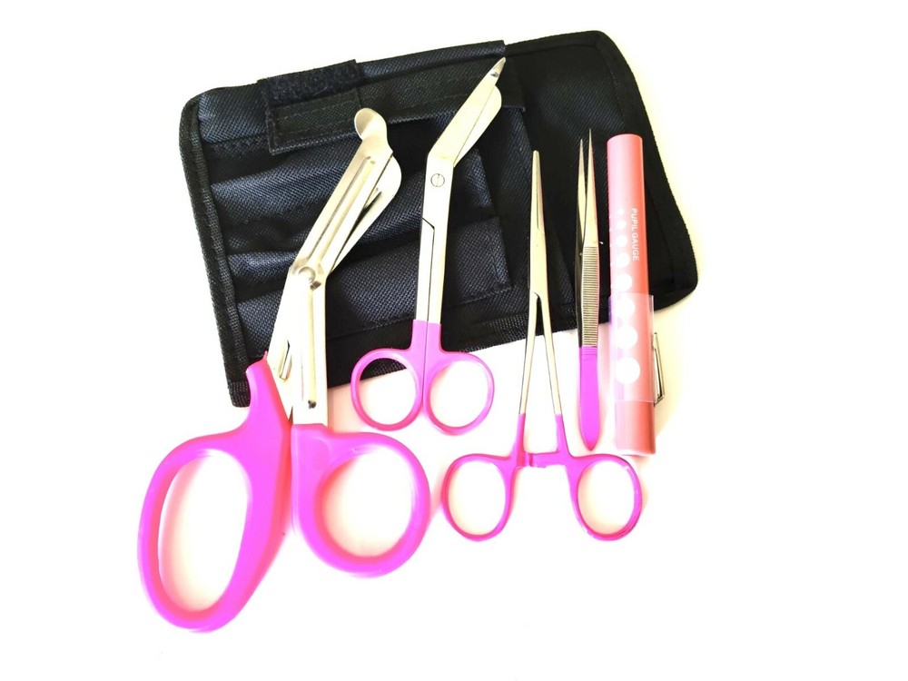 Shears; EMT/Scissors combo pack w/holster (Pink)
