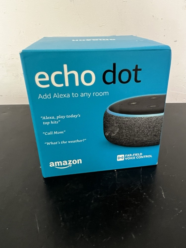 Amazon Echo Dot (3rd Generation) Smart Speaker - Charcoal - NEW & SEALED Box