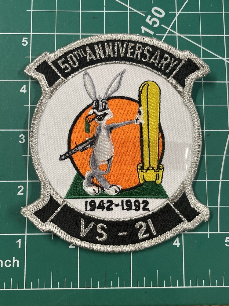 USN US Navy VS-21 50th Anniversary Patch Bugs Bunny