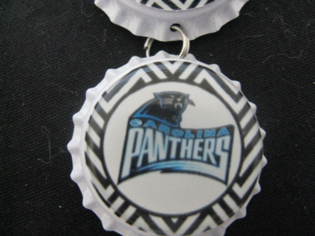 1" Bottle Cap Image R/View Mirror ~ Handcrafted ~ **Gift Idea ~ Panthers