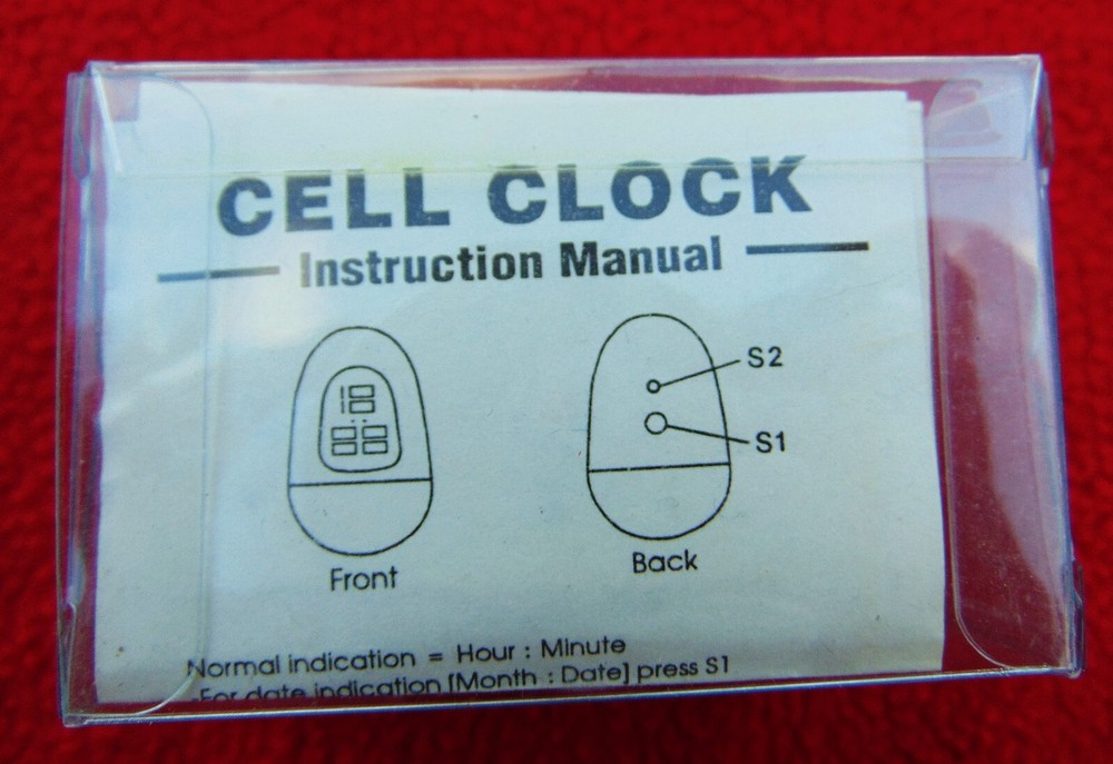 WOBBLE OVAL SILVER EGG CLOCK ~ INCLUDES INSTRUCTIONS ~ 2 3/4" HIGH ~ NEW IN BOX