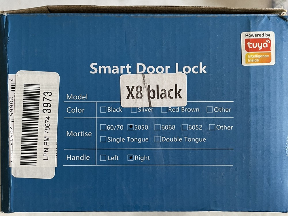 Fingerprint Door Lock Bluetooth Smart Door Lock with Keyless Entry Capability