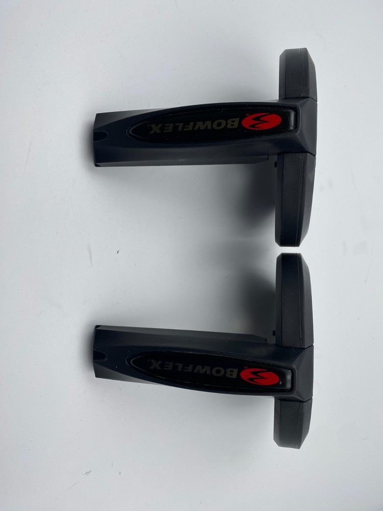 2- Bowflex 1090 Dumbbell Replacement Handle Part Black Tab Endcap Dial Lock Disc