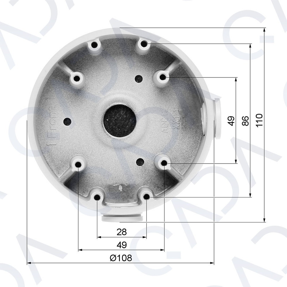Dahua PFA139 Wall Mounting Junction Box for Select CCTV Security Cameras