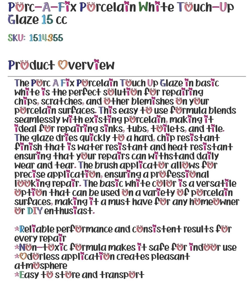Fixture-Fix Porc-A-Fix Basic White Porcelain Touch-up Paint, 15cc BS-1