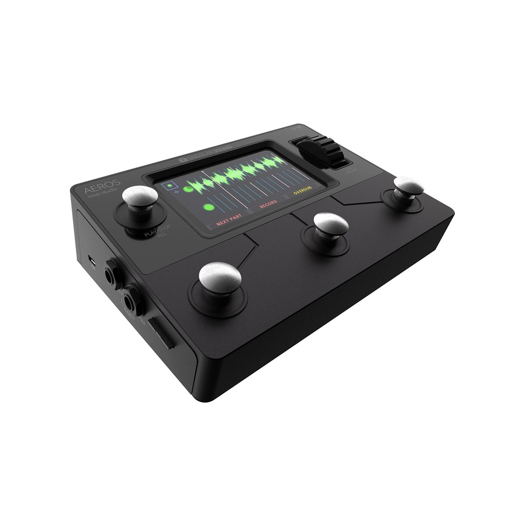 Aeros Loop Studio - 6 Track, Stereo Looper Pedal with Touch Screen and Hands ...