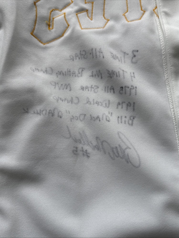 Bill Madlock signed Rawlings Authentic Jersey auto Signed Inscribed PSA size 38