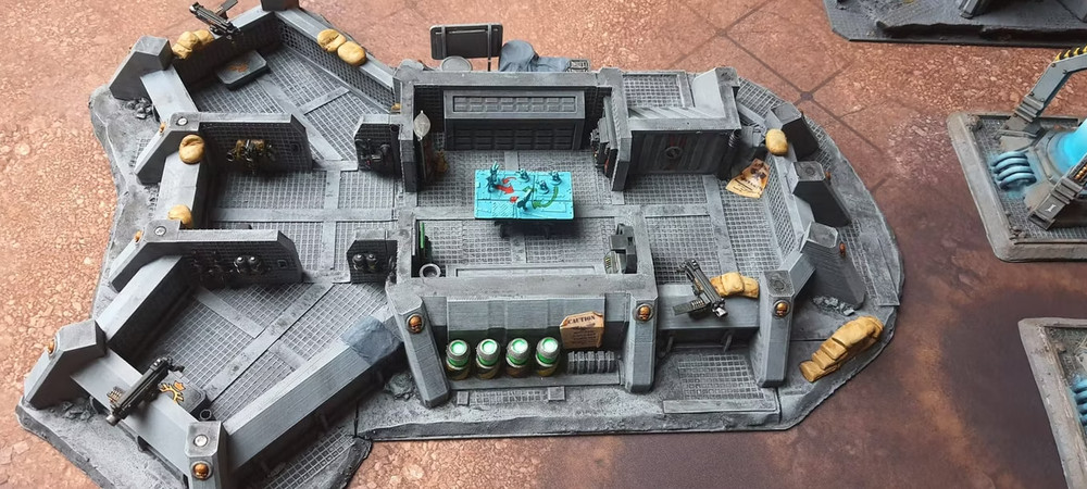 Command HQ - Warhammer 40k compatible terrain - Sci fi, Grimdark