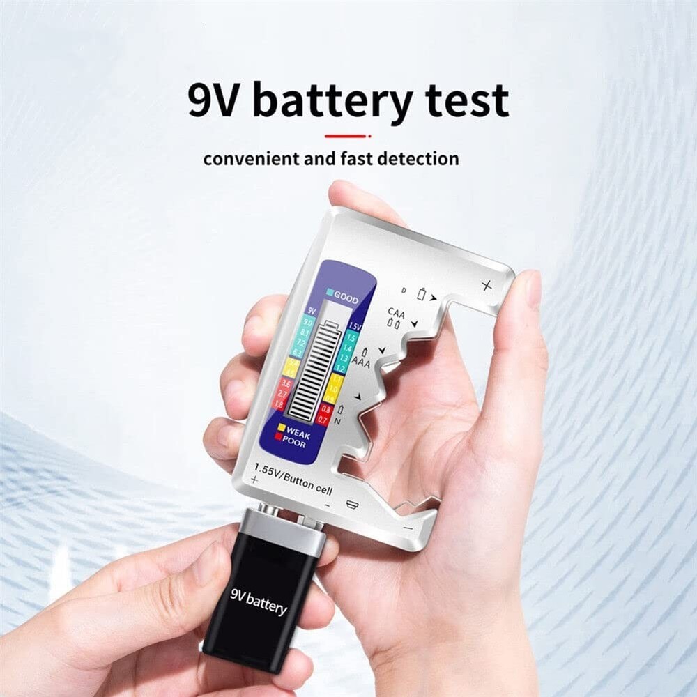 Digital Battery Tester, LCD Display Digital Checker, Universal Battery Tester...