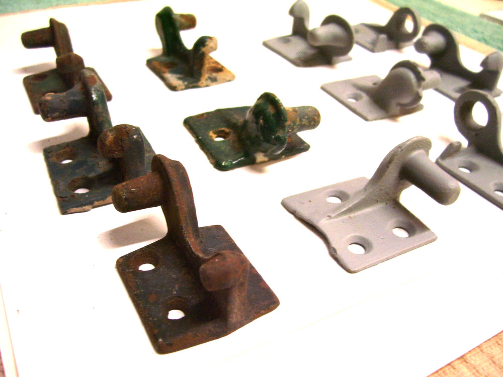 Vintage Old Architectural Cast Iron Shutter Hardware