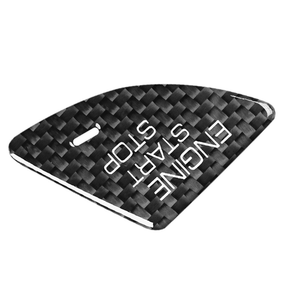 Carbon Fiber Black Engine Start Stop Button Trim For Cadillac ATS 2013-2019